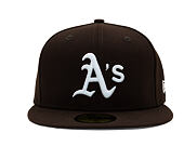 Kšiltovka New Era - MLB Seasonal 59FIFTY - Oakland Athletics - Burnt Wood - Brown