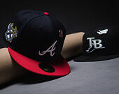 Kšiltovka New Era - MLB IMAGE DROP Cooperstown Icon 59FIFTY - Atlanta Braves - Navy / Scarlet