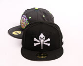 Kšiltovka New Era - MiLB Theme Nights 59FIFTY - Myrtle Beach Pelicans - Skull - Black