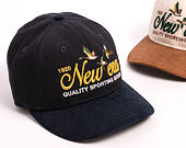 Kšiltovka New Era - Branded Suede Pre-Curved 9FIFTY - Navy