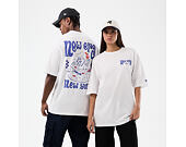 Triko New Era - Branded PIzza Time Graphic Oversized Tee - White