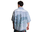 Košile Ed Hardy - Mens Eagle And Stars Relaxed Denim Shirt - Bleach