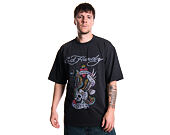 Triko Ed Hardy - Mens New York City Diamante Tshirt - Black
