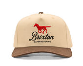 Kšiltovka Brixton - Leisure Snapback - Khaki/Coco
