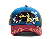 Kšiltovka Von Dutch - Trucker - Patch & Print - Red / Navy