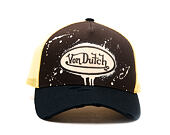 Kšiltovka Von Dutch - Baseball - Print & Embroidery - Yellow / Brown