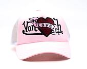 Dámská Kšiltovka Von Dutch - Trucker - Love Patch - Light Pink