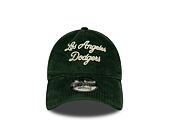 Kšiltovka New Era - MLB Cord Script 9TWENTY A-Frame - LA Dodgers - Cilantro Green