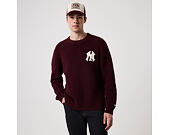 Mikina New Era - MLB Waffle Knit Crew - NY Yankees - Maroon