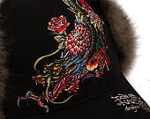 Kšiltovka Ed Hardy - Crawling Dragon Trapper - Black