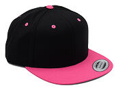 Kšiltovka Yupoong Classic Snapback 2-Tone Black / Neonpink