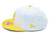 Kšiltovka New Era New York Yankees White/Yellow Pop Leabas Snapback