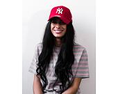 Kšiltovka New Era 9FORTY MLB League Basic New York Yankees Strapback Scarlet / White
