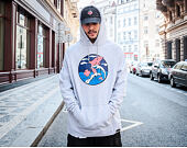 Mikina s kapucí Pink Dolphin Splash Wave Hoodie Heather Grey