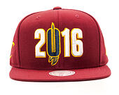 Kšiltovka Mitchell & Ness Championship Cleveland Cavaliers Burgundy Snapback