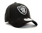 Kšiltovka New Era Team Melton Suede Oakland Raiders Black 39THIRTY Stretchfit