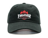 Kšiltovka HUF Thrasher Curve Visor Black Strapback