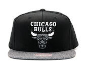 Kšiltovka Mitchell & Ness Melange Infill Chicago Bulls Black/Grey Snapback