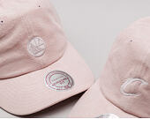 Kšiltovka Mitchell & Ness Micro Suede Slouch Golden State Warriors Light Pink Strapback