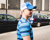 Triko New Era Native AOP Tee Blue Azure