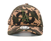 Dámská Kšiltovka New Era Seasonal Camo Los Angeles Dodgers 9FORTY Woodland Camo Strapback