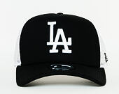Kšiltovka New Era 9FORTY Clean Trucker Los Angeles Dodgers Snapback Black / Optic White