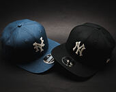 Kšiltovka New Era Linen Felt New York Mets 9FIFTY Navy Strapback
