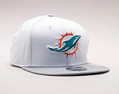 Kšiltovka New Era Contrast Crown Miami Dolphins 9FIFTY White/Gray Snapback
