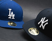 Kšiltovka New Era LC Authentic Perfomance Los Angeles Dodgers 59FIFTY LOW PROFILE Blue/White