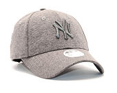 Dámská Kšiltovka New Era Jersey Essential New York Yankees 9FORTY Grey Heather/Grey Heather Strapbac