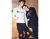 Mikina S Kapucí Champion Hooded Sweatshirt Classic Logo Grey 215210