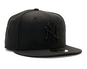 Kšiltovka New Era - MLB Black on Black 59FIFTY - NY Yankees - Black