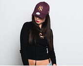 Dámská Kšiltovka New Era Essential New York Yankees 9FORTY Maroon/Gold Strapback