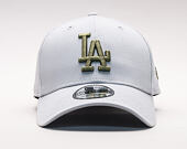 Kšiltovka New Era League Essential Los Angeles Dodgers 39THIRTY Gray/New Olive