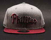 Kšiltovka New Era The Lounge Philadelphia Phillies 9FIFTY Gray/Cardinal Snapback