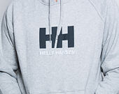 Mikina S Kapucí Helly Hansen HH Logo Hoodie Grey Melange
