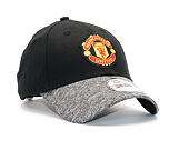 Kšiltovka New Era Vize Adjustable Marl Manchester United 9FORTY Black Strapback