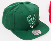 Kšiltovka Mitchell & Ness Solid Team Colour Milwaukee Bucks Green Snapback