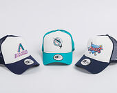 Kšiltovka New Era Coast 2 Coast Florida Marlins 9FORTY A-FRAME TRUCKER  Official Team Color