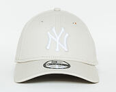 Kšiltovka New Era  League Essential New York Yankees 9FORTY Strapback Stone / Optic White