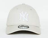 Kšiltovka New Era  League Essential New York Yankees 9FORTY Strapback Stone / Optic White
