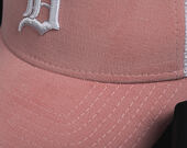 Dámská Kšiltovka New Era  Micro Cord  Detroit Tigers  9FORTY A-FRAME TRUCKER  Pink / Optic White