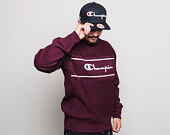 Mikina Champion Sweater Logo Crewneck Sweatshirt Maroon