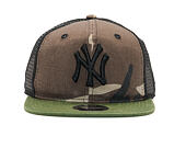 Dětská Kšiltovka New Era Trucker Washed Camo New York Yankees 9FIFTY Youth Marine Navy Camo Snapback