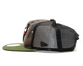 Kšiltovka New Era Trucker Washed Camo Chicago Bulls 9FIFTY Woodland Camo Snapback