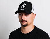 Kšiltovka New Era - MLB Clean 9FORTY Trucker - NY Yankees - Black / White