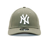 Dětská Kšiltovka New Era League Essential Kids New York Yankees 9FORTY Youth New Olive/White Strapba