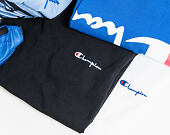 Triko Champion Crewneck T-Shirt Classic Logo Small Text White