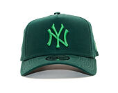 Kšiltovka New Era 9FORTY A-Frame New York Yankees League Essential Dark Green/Green Snapback