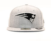 Kšiltovka New Era 59FIFTY New England Patriots Heather Grey
